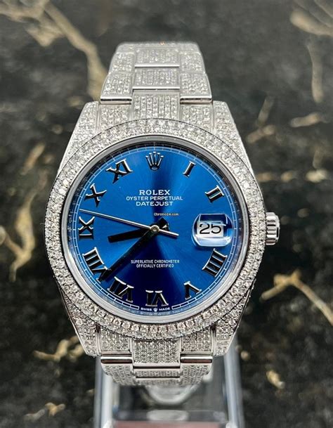 iced rolex for sale.